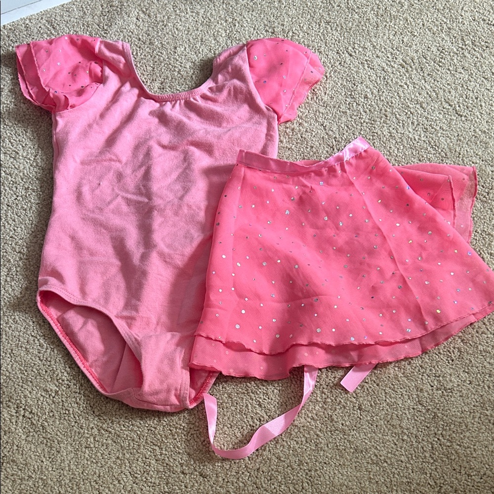 Pink Kids Ballet Costume Set